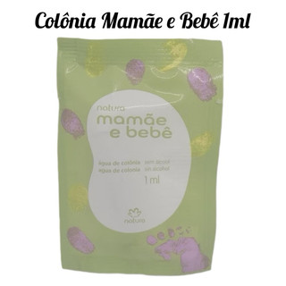 Colônia Mamãe e Bebê 1ml, Refil Sabonete Líquido Mamãe e Bebê