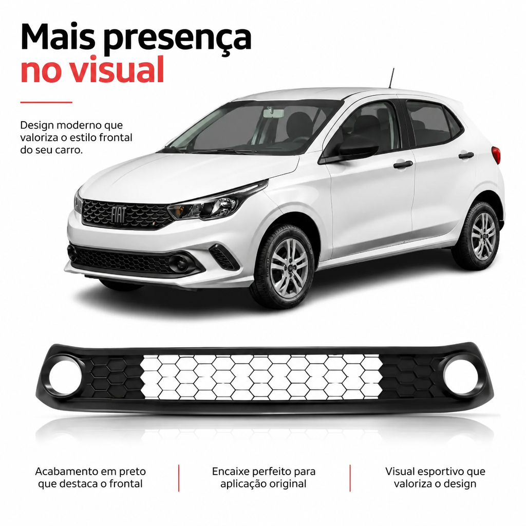 Grade Central Parachoque Argo 2017 2018 2019 A 2022 1a Linha