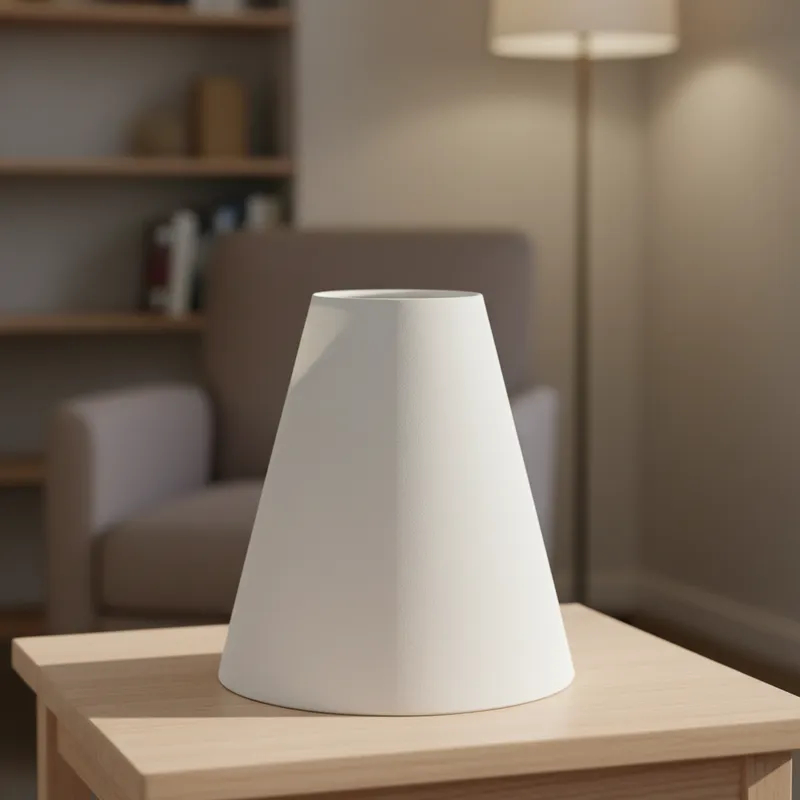 cupula para abajur 20x19x8cm luminaria Tecido Algodão Soquete Nacional Ref 06 · foto 2