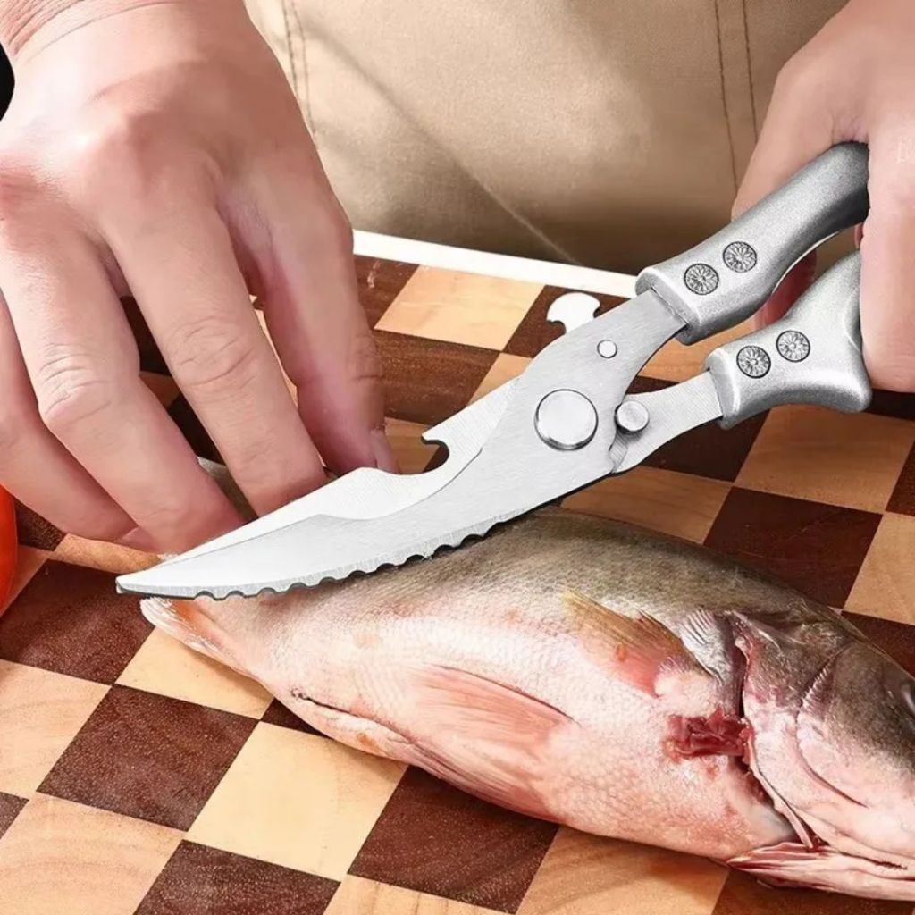 Tesoura Profissional de Cozinha para Frango Legumes Carnes Aves