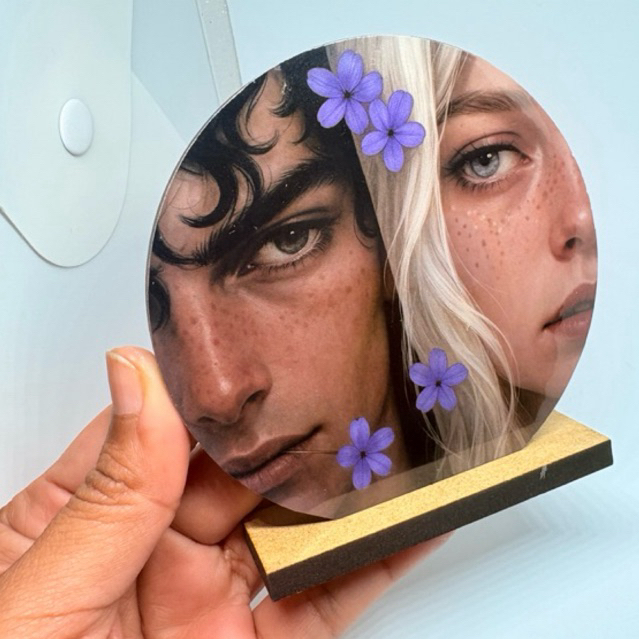 Quadro Powerless decorativo 10 cm - Presente literário Paedyn e Kai