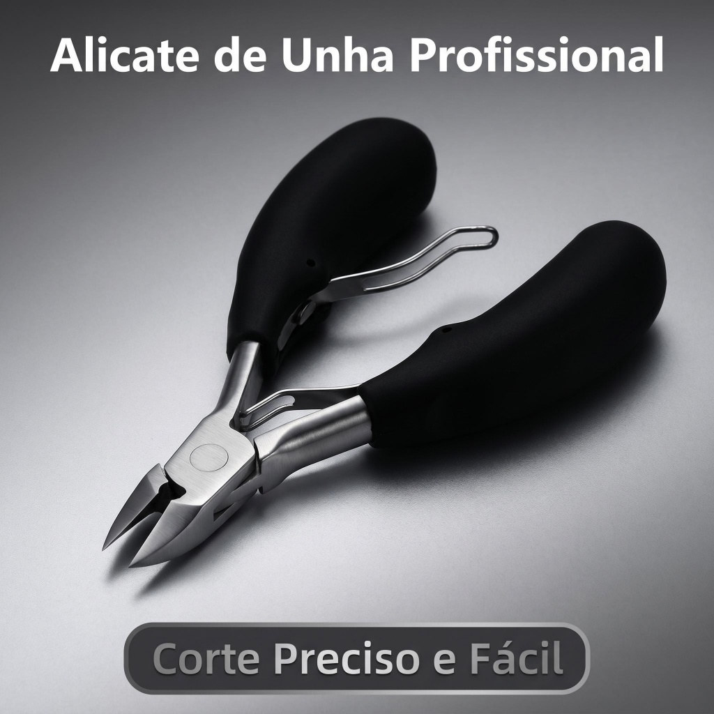 Cortador de Unhas Garra Preto Corte Preciso Uso Diário