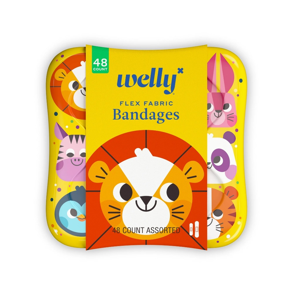 Curativos de Tecido Welly Flex, com Estampa de animais importado EUA 48 un