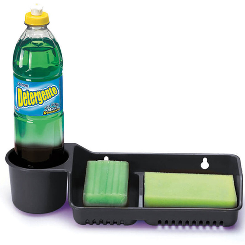 Porta Detergente 3 em 1 Nitron para Organização Casa Organizada Prático e Funcional