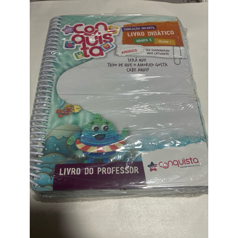 Kit Educação Infantil Conquista Grupo 5 Volume 1 + ABC Com Você | Livro do Professor