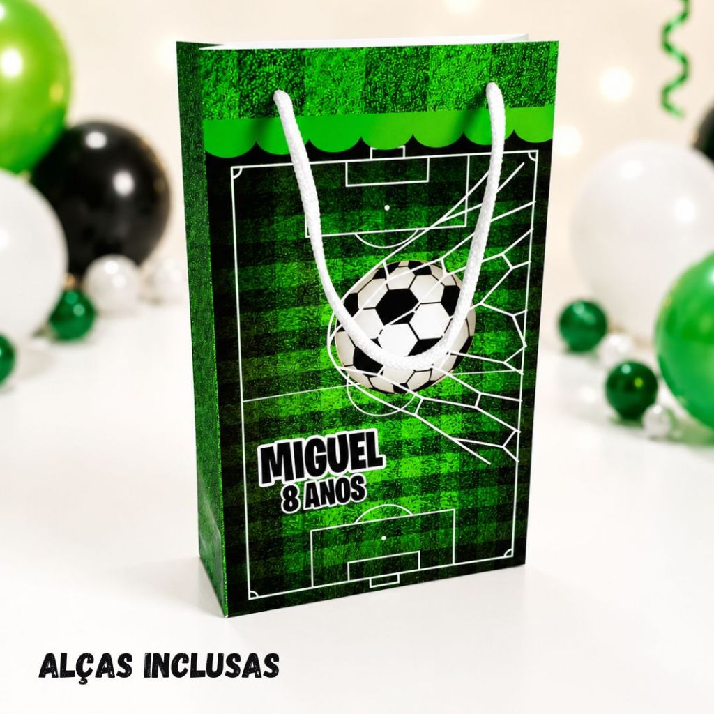 Sacolinha P FUTEBOL/ Personalizados /Lembrancinha de Festa /Aniversário