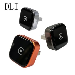 DLI Adaptador CarPlay e Android Auto Sem Fio 2 e 1 Mini Box AI BT WiFi Conexão Automática para Carro