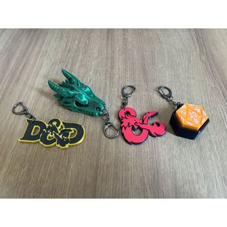 Chaveiros Geek e Desenho Personalizados - Durabilidade e Estilo para o Seu Dia a Dia, Kit 4 chaveiros D&D