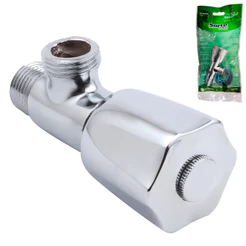 Registro Ducha Higiênica 1/2 Pol. 1/4 Volta Cromado ABS Resistente Para Caixa Acoplada Banheiro