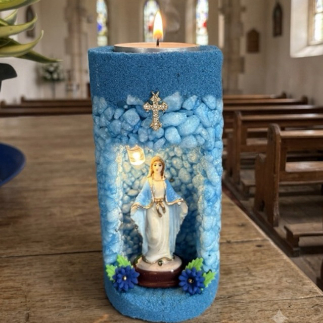 Nossa Senhora das Graças com Led e Refil de Vela