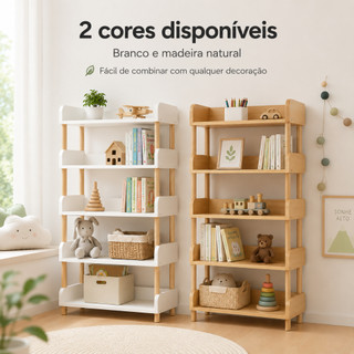 Estante Organizadora para Sala de Estar, Quarto e Escritório - Prateleira de Armazenamento