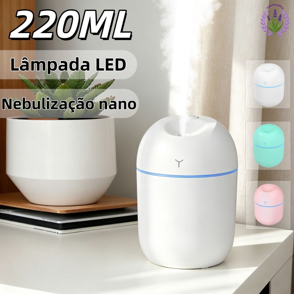 Umidificador De Ar E Difusor Aromatizador Grande De Ambiente