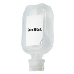 Cx 10 Uni. Soro 500mL - Estéril - Fisiológico - 0,9% - Frasco