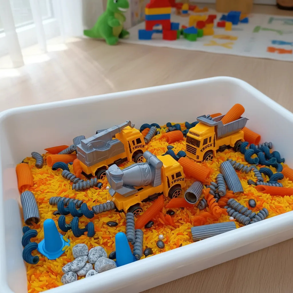 Caixa Sensorial Com Texturas E Ferramentas Construção - Educativo Montessori