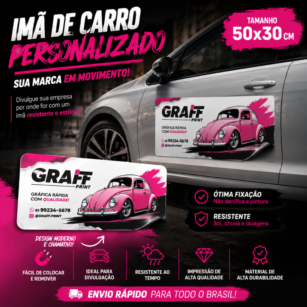 PAR DE IMÃ MANTA MAGNÉTICA PARA CARROS