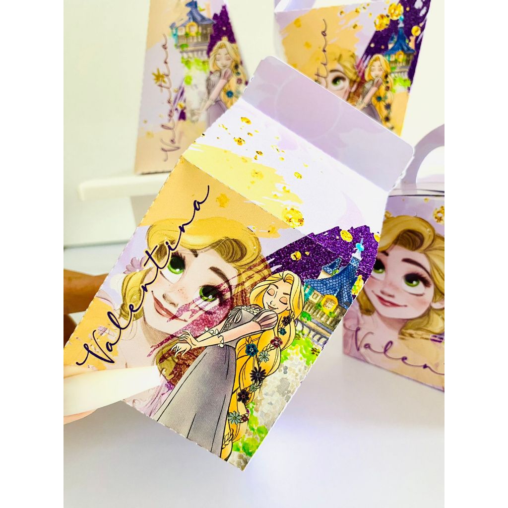 KIT PEGUE E MONTE RAPUNZEL LEMBRANCINHA PERSONALIZADA ANIVERSARIO CAIXINHAS PERSONALIZADAS ANIVERSARIO KIT FESTA