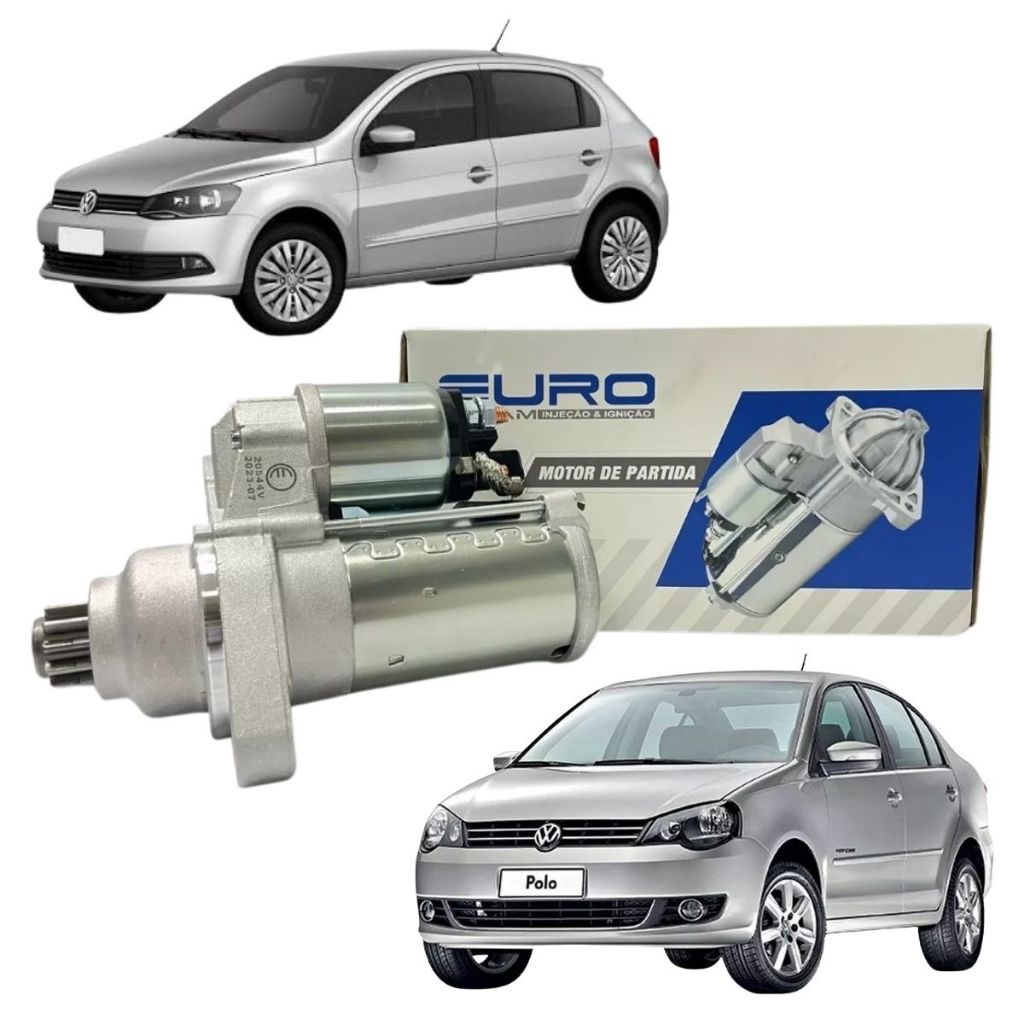 Motor De Partida 11 Dentes Gol Fox Voyage Golf Saveiro G5 G6