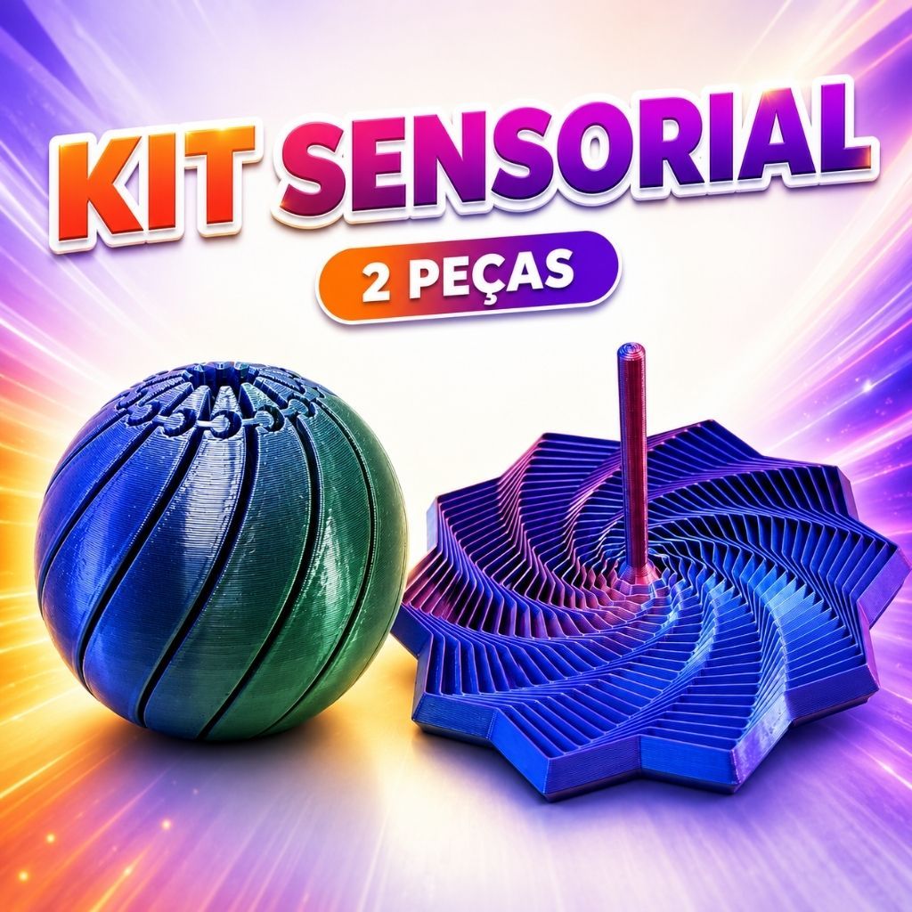 Kit de Bolso Sensorial Antiestresse Terapeutico Fidget | Reduz a ansiedade, Relaxa | Foco, TEA TDAH