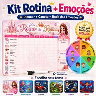 Quadro de Rotina Infantil Magnético Planner de Rotina Quadro de Tarefas Semanal Caneta Em…