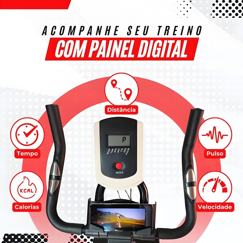 Bicicleta Ergométrica Spinning para Academia com Bluetooth — foto 5