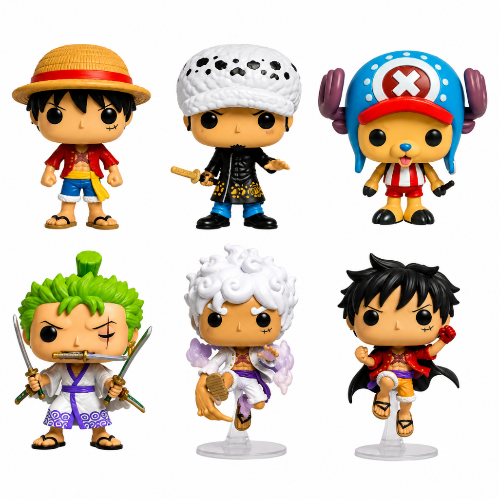 Boneco Anime Com Caixa Luffy Zoro Naruto Bleach Ichigo Demon Slayer Tanjiro Jujutsu Seiya