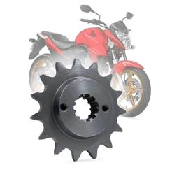 Pinhão CB 300R XRE 300 Aço 1045 Passo 520 15 Dentes