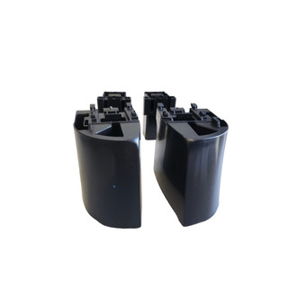 Kit De Pés Para Fogão Esmaltec 90mm Preto Original
