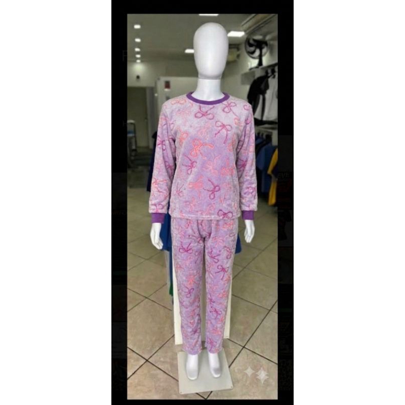 pijama infantil conjunto de dos peças em ultrasoft super peluciado, quentinho e macio com estampa 3D em várias estampas