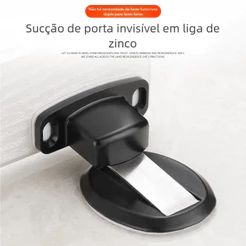 Prendedor Magnético Resistente Slim Cromado Para Móveis e Portas Internas