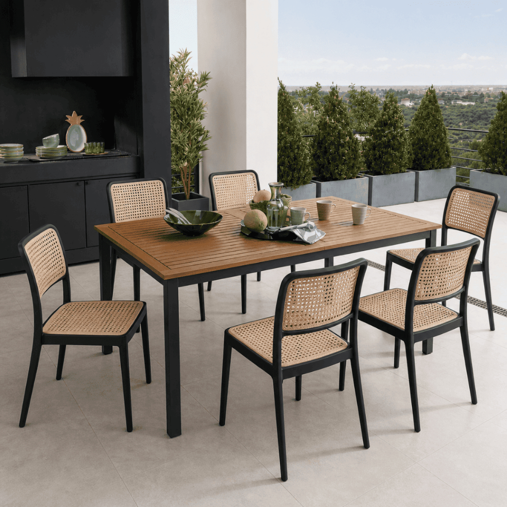 Cadeira Plastica Reforçada Cozinha Varanda Gourmet Moderna Kit com 2 a 8
