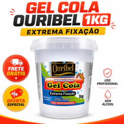 Gel Cola Ouribel 1kg – Fixação Poderosa e Economia Garantida