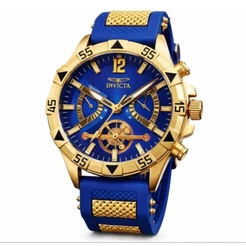 relogio masculino dourado azul pulseira de borracha azul preto branco oferta relâmpago promoção homem luxo