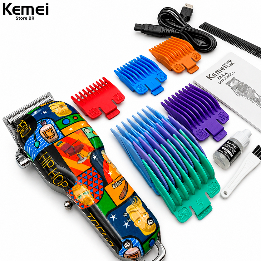 Máquina de Corte Kemei-MAX2092 Profissional Clipper Cabelo, Aparador De Cabelo, Barbeador Multiuso · foto 2