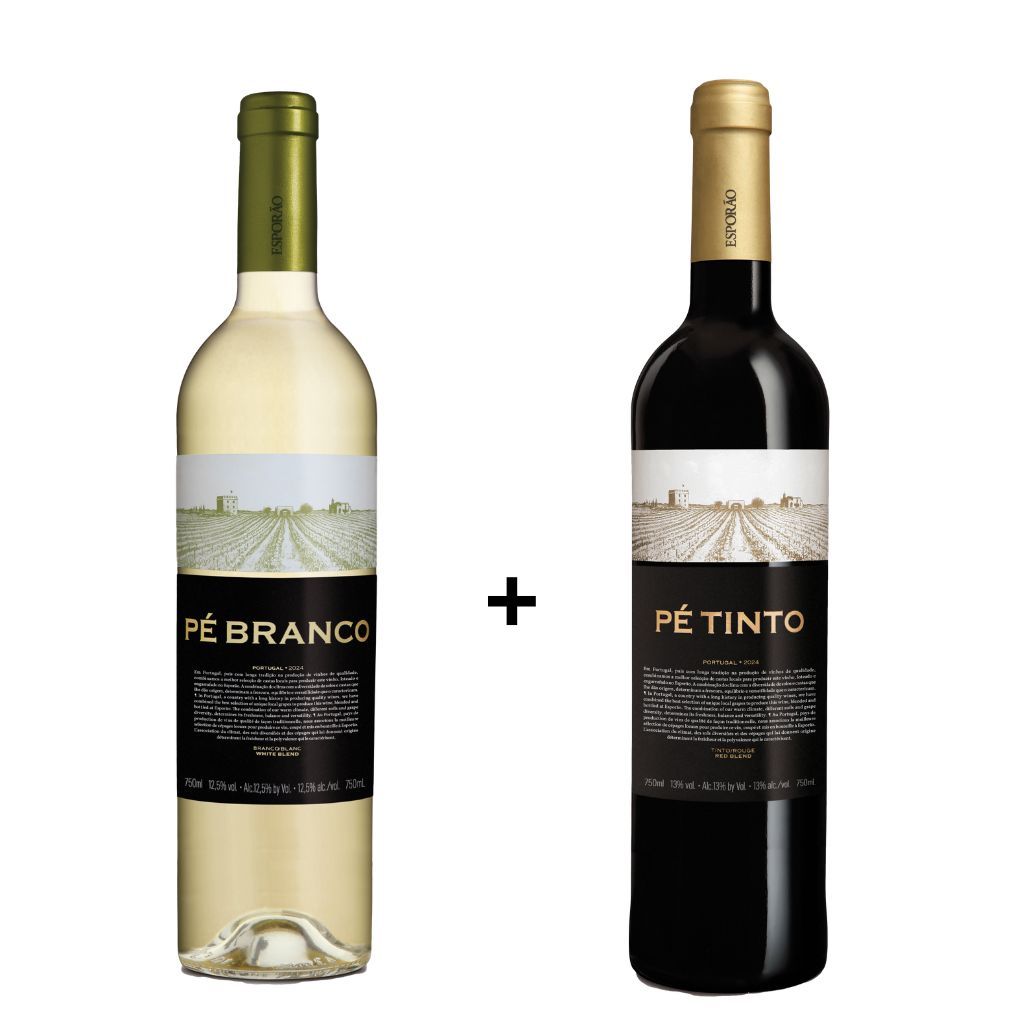 Kit 2 Vinhos Esporão Pé Tinto + Pé Branco 750ml