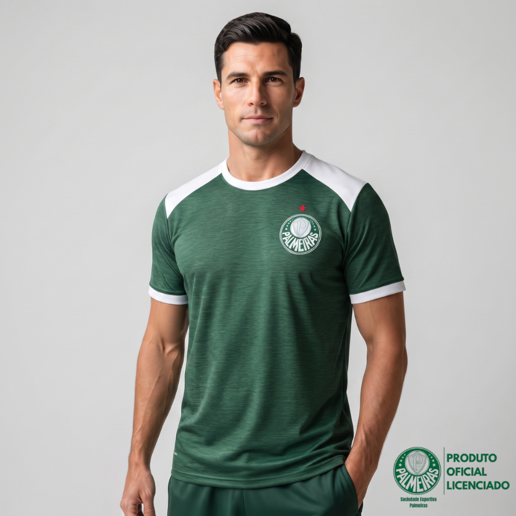 Camisa Palmeiras Alviverde Masculina Adulto Licenciada Original Verdão