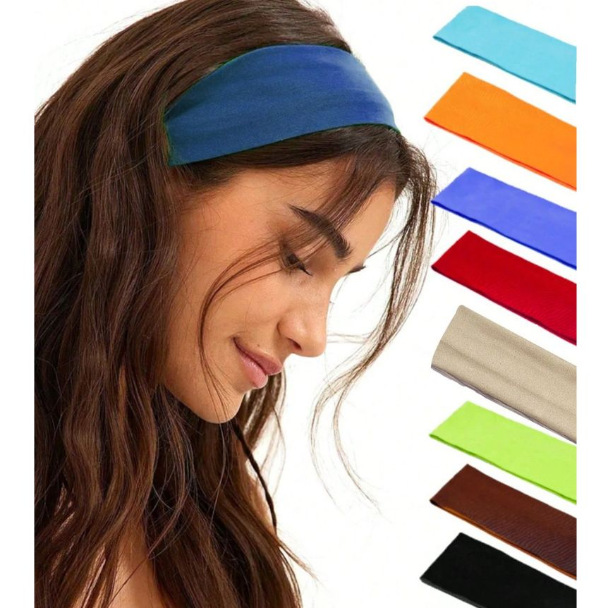 Faixa de Cabelo. Esporte Malha Elástica Tiara Esportiva Fitness Yoga Academia Praia Moda