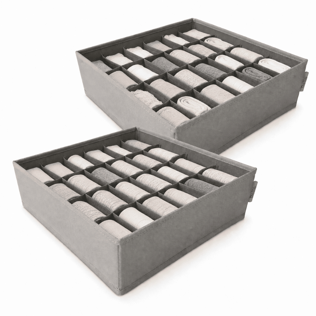Kit 2 Organizadores Colmeia Organizadora Gaveta Divisórias Guarda-Roupas Closet Malas Calcinhas Cuecas Biquini