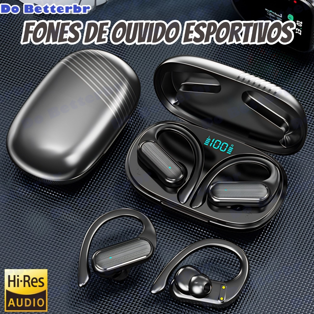 Nova Fones De Ouvido Controle Toque Bluetooth 5.3 HiFI Estéreo À Prova Dwireless Água TWS Fone Esportes Sem Fio Co