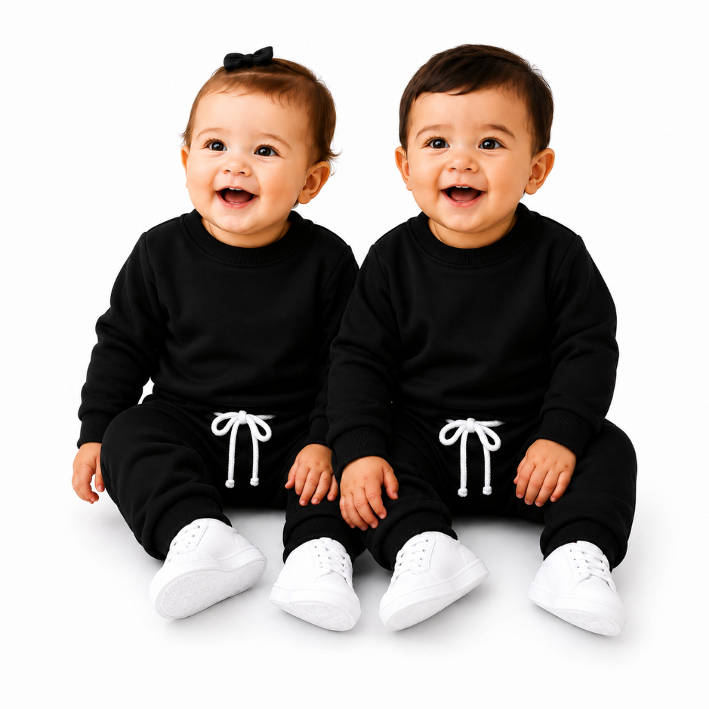 Conjunto Infantil Moletom Unissex Premium Menino e Menina Meia Estação e Inverno