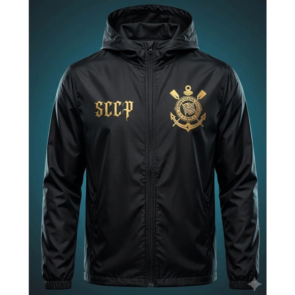 Jaqueta Corta Vento Corinthians Sccp Blusa de frio Masculino e Feminino Unissex Timão