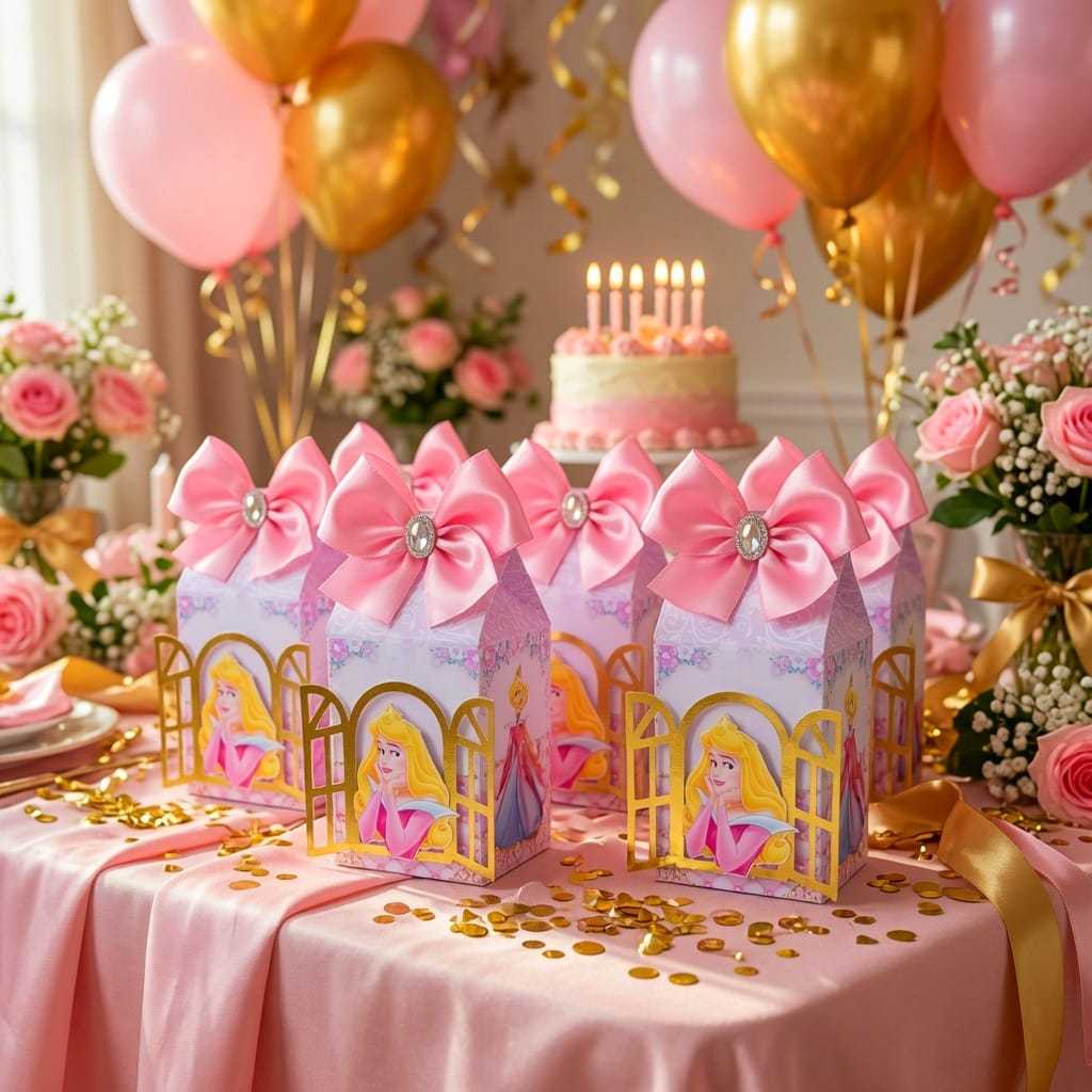 Kit Princesa Aurora Caixas Milk Personalizadas Luxo Lembrancinhas Festa Infantil