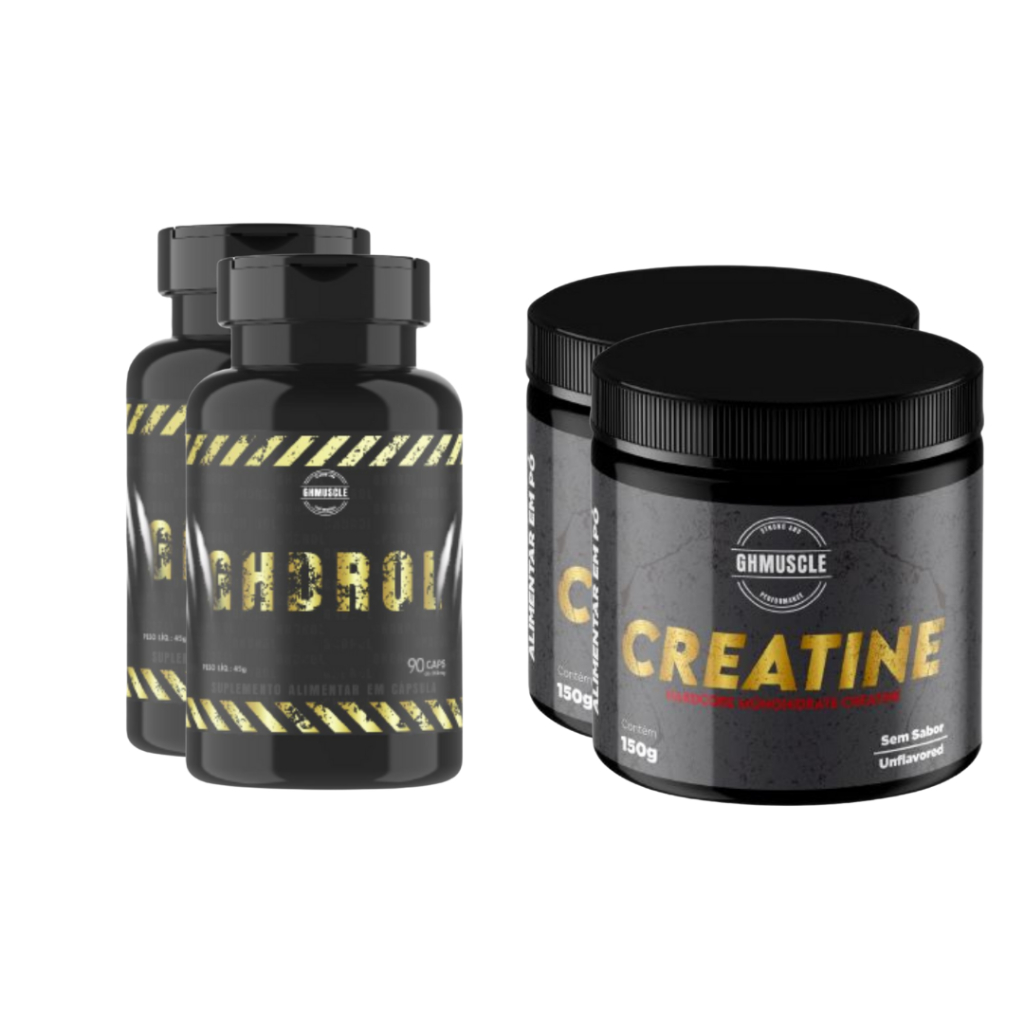 2 Ghdrol + 2 Creatina - Laboratório Ghmuscle