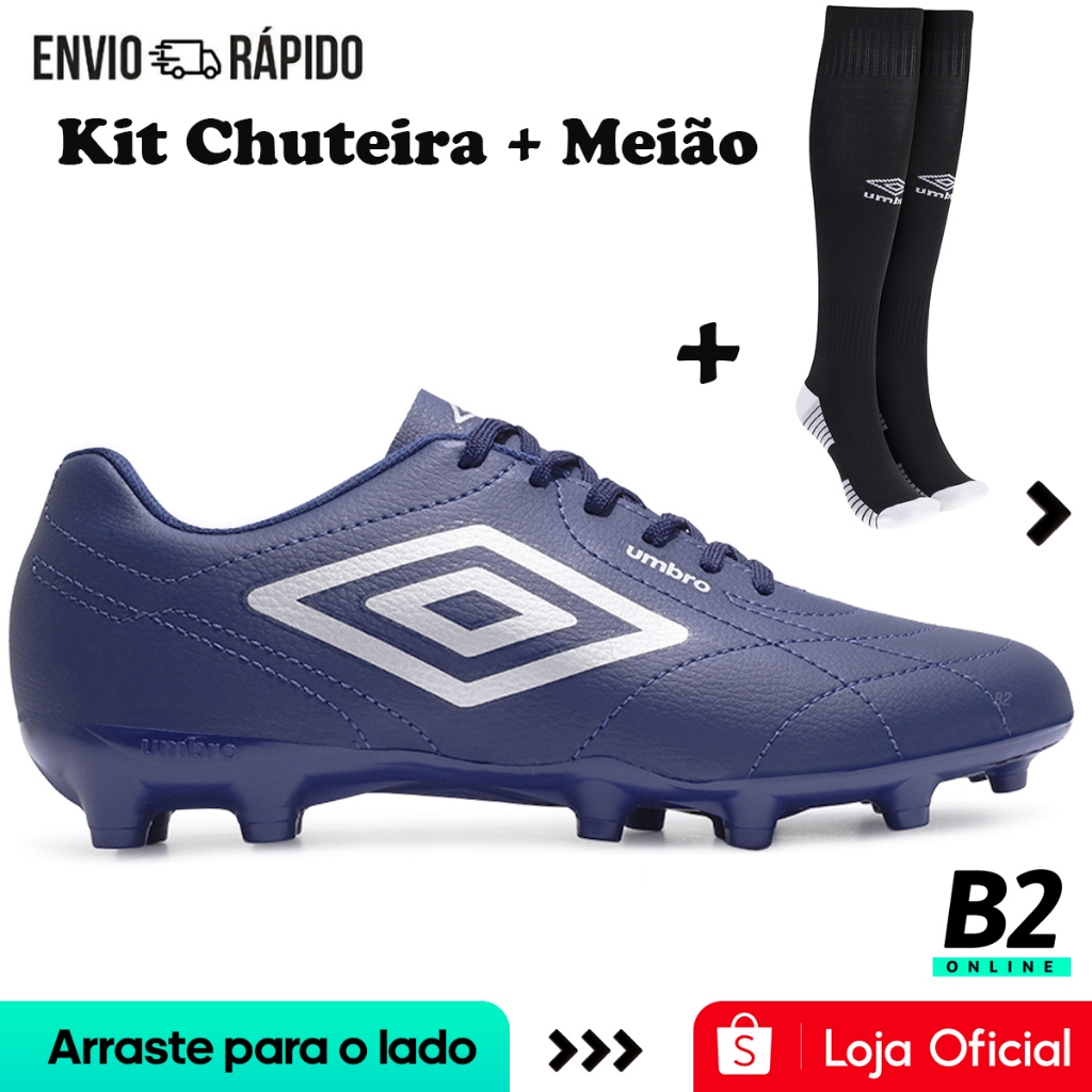 Chuteira Campo Umbro Class Footballer  + Meião Umbro Team Original com Nota Fiscal e Garantia