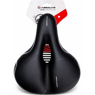 Selim Vazado Absolute Confort Super Mtb Spinning 248x208mm Largo Macio Grande Confortável