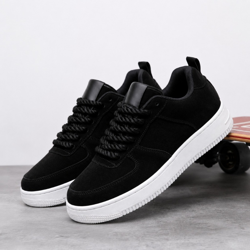 Tênis Streetwear Masculino e Feminino Casual Em Camurça Minimalista Promoção 34 ao 43