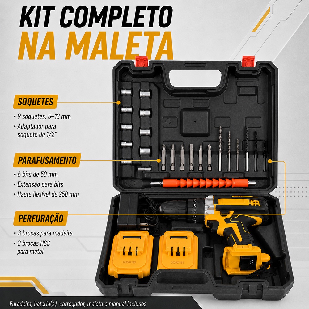 Furadeira de Impacto Sem Fio 48V — foto 9