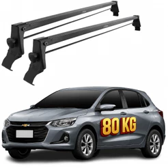 Rack De Teto Vhip Ônix Turbo Hatch Sedan 2020-2026 80kg Vhip Preto