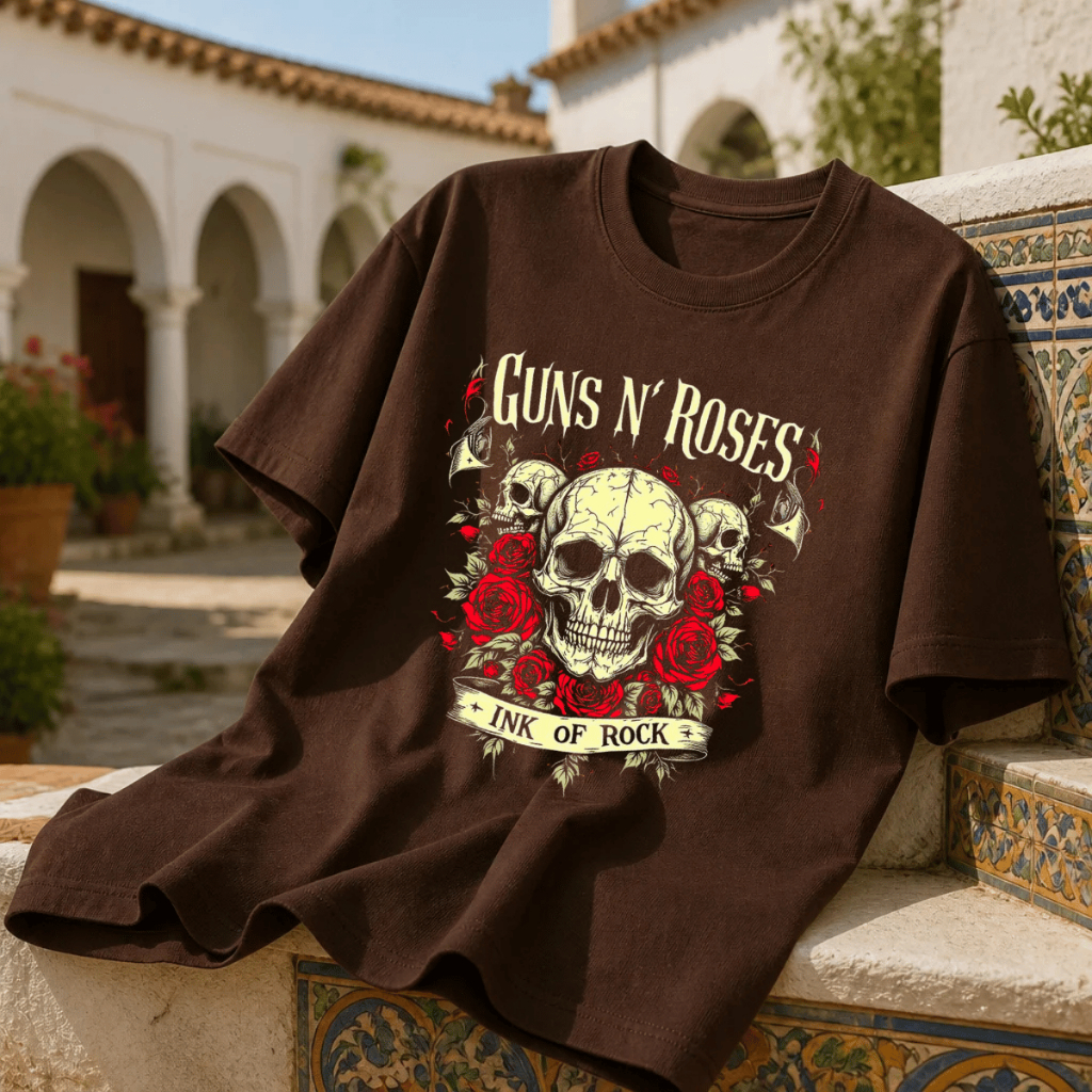 Camiseta Guns N Roses Festival Brasil Tour 2026 100% algodão