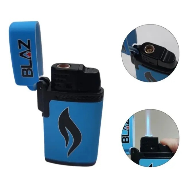 Isqueiro Maçarico Blaz Recarregável Potente - Cores e desenhos Aleatorios + Frete Gratis c/ Cupom Shopee