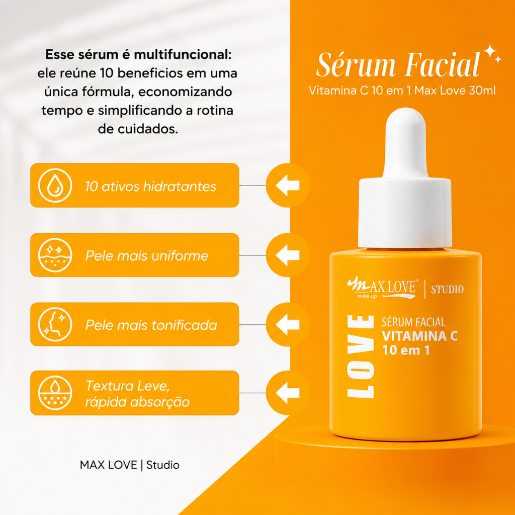 Sérum Facial Vitamina C 10 em 1